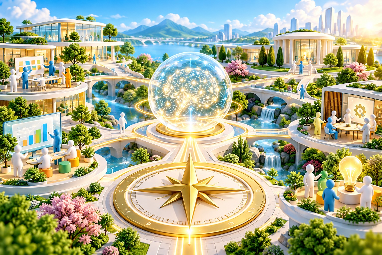Compass and AI connections across an organization